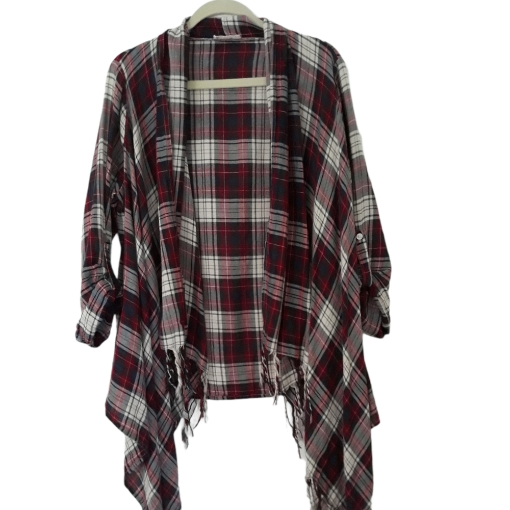 Altar'd State burgundy, navy and cream wrap NWT